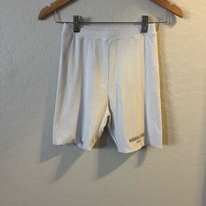 White Fox Boutique Cream Bike Shorts